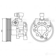 Насос ГУР для автомобилей C (W202) (93-)/E (W210) (95-) LUZAR 1440017141 S J9TO lps1508 - Изображение 4