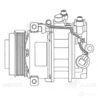 Компрессор кондиционера для Mercedes-Benz C (W203) (00-)/E (W211) (02-)/ML (W164) (05-) 6PK LUZAR lcac15164 1425585910 V Y5ML - Изображение 3