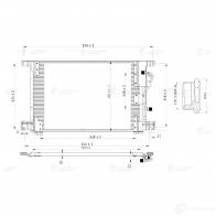 Радиатор кондиц. для а/м Mercedes-Benz Actros (96-) LUZAR 1440017153 NJ1 C4 lrac1570 - Изображение 3