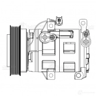 Компрессор кондиционера для автомобилей Mazda 6 (GH) (07-) LUZAR lcac2550 1425585428 M71 CWJ - Изображение 3