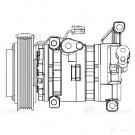Компрессор кондиционера для автомобилей Mazda 3 (BK) (03-) 1.6i LUZAR 1425585584 V9Q NM6 lcac2540 - Изображение 3
