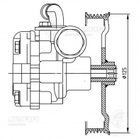 Насос ГУР для автомобилей Mazda 3 (BK) (03-) 1.6i LUZAR TIG 9Q 1440017232 lps2502 - Изображение 4