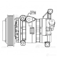 Компрессор кондиционера для автомобилей 3 (BL) (09-) 1.6i LUZAR 2JQ9 72 1440017234 lcac2549 - Изображение 3