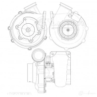 Турбокомпрессор для автомобилей MAN TGA (04-)/TGS (07-) с дв. D2066 (d крыл. 71 мм) (тип K29)