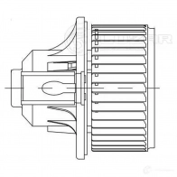 Электровентилятор отопителя для автомобилей Land Rover Discovery III (04-)/Range Rover Sport (05-) LUZAR 1425585266 lfh101cc OUU7 VDB - Изображение 3
