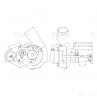 Турбокомпрессор для автомобилей Iveco Daily (06-) 3.0D [F1C] (тип TD04HL) LUZAR 1425585623 J65 2FG lat1658 - Изображение 5