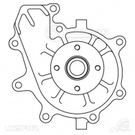 Насос водяной для автомобилей Isuzu NQR75/NPR75/NQR90 (06-) 5.2D [4HK1T] LUZAR D 2XF1V1 1440017639 lwp2902 - Изображение 4