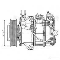 Компрессор кондиционера для автомобилей Optima IV (15-) 2.0i LUZAR 1440017684 DLW 4QJ lcac0812 - Изображение 3