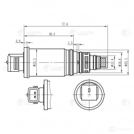 Клапан регулирующий компрессора кондиционера для а/м CEED (12-)/Cerato III (13-) (тип Hсс) LUZAR lccv0801 1440017695 6L0P F - Изображение 4