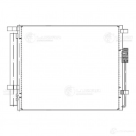 Радиатор кондиционера для автомобилей Hyundai Santa Fe (12-)/(18-) 2.0D/2.2D M/A LUZAR 4XT 2U lrac0821 1425585502 - Изображение 3