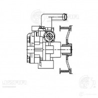 Насос ГУР для автомобилей Hyundai Tucson (04-)/Kia Sportage II (04-) 2.0D LUZAR lps0804 1440017786 RA D3K - Изображение 4