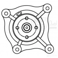 Насос водяной для автомобилей Hyundai HD/County (98-) 3.3d [D4AL] LUZAR lwp0804 WFU RM 1440018579 - Изображение 4