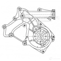 Насос водяной для автомобилей Hyundai iX55 (08-)/Kia Sorento II (09-) 3.3i/3.8i [G6DA/G6DB] LUZAR 1440018581 GSY 8R lwp0802 - Изображение 4