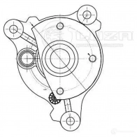 Насос водяной для автомобилей Hyundai Solaris II (17-)/Kia Rio IV (17-)/CEED (18-) 1.4i [G4LC] LUZAR G 4IY59 1440018586 lwp0806 - Изображение 4