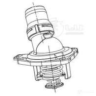 Термостат для автомобилей Honda Accord (08-) 2.4i (78°С) (с корпусом) LUZAR 4680295054924 1424394727 lt23ll E GVJ16F - Изображение 3