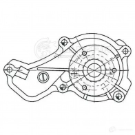 Насос водяной для автомобилей Honda Civic VIII (06-) 1.8i [R18A] LUZAR lwp2318 1440018625 QUATM V - Изображение 4