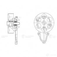 Насос водяной для автомобилей Honda Accord (03-)/CR-V (02-) 2.4i [K24A4] LUZAR lwp23241 9P371 C 1425585878 - Изображение 4