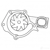 Насос водяной для автомобилей Great Wall Hover (05-) 2.4i [4G64] LUZAR lwp3004 BT 7PRDL 1440018680 - Изображение 4