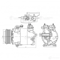Компрессор кондиционера для автомобилей Transit (13-) 2.2D LUZAR lcac1090 1440018891 I HHF2 - Изображение 3