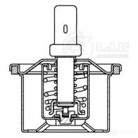 Термостат для автомобилей DAF CF 75 (01-)/XF 95 (02-)/CF 75/CF 85 (01-) (87°С) (термоэлемент)