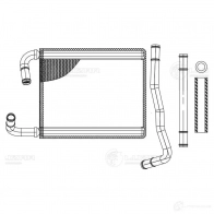 Радиатор отопителя для автомобилей BYD F3 (05-)/F3R (07-) LUZAR SC5 2X3 1440019218 lrh3014 - Изображение 3