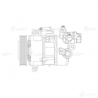 Компрессор кондиционера для автомобилей BMW 3 (E90) (05-)/1 (E81) (04-) LUZAR lcac26173 1424502546 R8R8 YF1 4680295030218 - Изображение 3