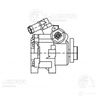 Насос ГУР для автомобилей BMW 3 (E46) (98-)/5 (E39) (95-) LUZAR 1440019254 lps2601 W1TFF C3 - Изображение 4