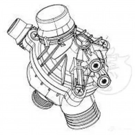Термостат для автомобилей BMW 5 (E60)/3 (E90) (05-) (с корпусом) LUZAR lt26e6 1424394733 4680295036418 LSGBA 85 - Изображение 2