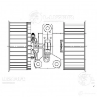 Электровентилятор отопителя для автомобилей BMW X5 (E53) (00-)/Range Rover III (02-) (auto A/C) (LFh 26E5) LUZAR 1271339686 SLM 2E5 lfh26e5 4680295038207 - Изображение 3