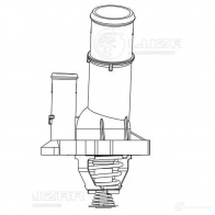 Термостат для автомобилей Ford Focus II (05-)/Mondeo IV (07-) 1.8i/2.0i (с корпусом) (89°С) LUZAR X0JH Z lt1041 4680295052074 1424394710 - Изображение 3