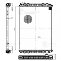 Радиатор охлаждения для автомобилей Freightliner Century Class (97-)/Columbia (97-) LUZAR 1440019386 4202 S lrc1597 - Изображение 3