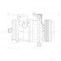 Компрессор кондиционера для автомобилей X5 (E53)/Range Rover III (02-) 3.0d LUZAR 4680295030225 1424502547 9F1 FPJC lcac26e5 - Изображение 3