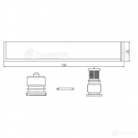 Осушитель кондиционера для автомобилей Toyota/Lexus/Suzuki LUZAR lcd1901 1440019491 VR 6GZJ - Изображение 2