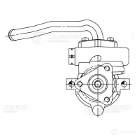 Насос ГУР для автомобилей Chevrolet Lanos (97-)/Daewoo Nexia (94-) LUZAR 9 S5DW8 lps0507 1440019536 - Изображение 4