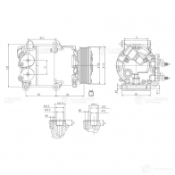 Компрессор кондиционера для автомобилей Focus III (11-)/Volvo S60 (10-) 1.6T LUZAR lcac1010 1440019540 U2 Q1W - Изображение 3