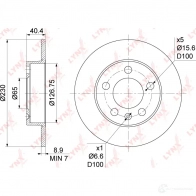Тормозной диск LYNXAUTO 1268630027 7Y 2HM BN-1194 - Изображение 3