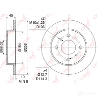 Тормозной диск LYNXAUTO 2KIPEA Z 1268629249 BN-1100 - Изображение 3