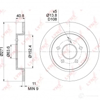 Тормозной диск LYNXAUTO 1268631967 ADW O2X BN-1452 - Изображение 3