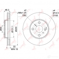 Тормозной диск LYNXAUTO 6DTM KQ BN-1177 1268629937 - Изображение 3