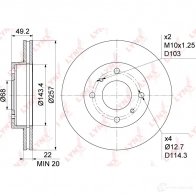 Тормозной диск LYNXAUTO 1268629271 BN-1104 4R IY5RJ - Изображение 3