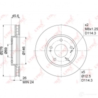 Тормозной диск LYNXAUTO QI BVB BN-1091 1268629181 - Изображение 3