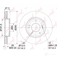 Тормозной диск LYNXAUTO BN-1051 U JTJA 1268628637 - Изображение 3