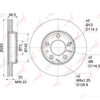 Тормозной диск LYNXAUTO 1268628981 I9E3R4 9 BN-1072 - Изображение 3