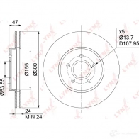 Тормозной диск LYNXAUTO BN-1025 1268628283 ZIT 0L - Изображение 3