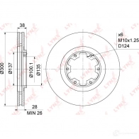Тормозной диск LYNXAUTO W GD2TT5 1268629353 BN-1110 - Изображение 2