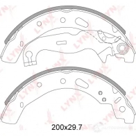 Тормозные колодки LYNXAUTO 3639557 T MVOHT BS-3007 - Изображение 2