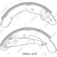 Тормозные колодки LYNXAUTO NA444 C BS-8001 4905601049945 3639626 - Изображение 2