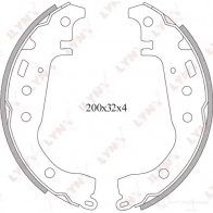 Тормозные колодки LYNXAUTO 4905601011454 BS-7501 3639609 XZ XEZJ - Изображение 2