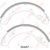 Тормозные колодки LYNXAUTO BS-7000 87 V1Q 3639602 - Изображение 2