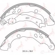 Тормозные колодки LYNXAUTO BS-6300 1PS H0O 4905601062432 3639595 - Изображение 2